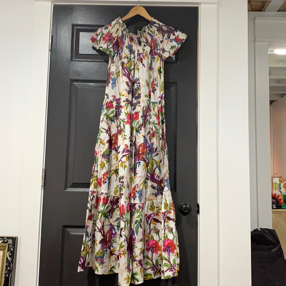 NWT Willow Park Boutique Bird Maxi Dress OS
